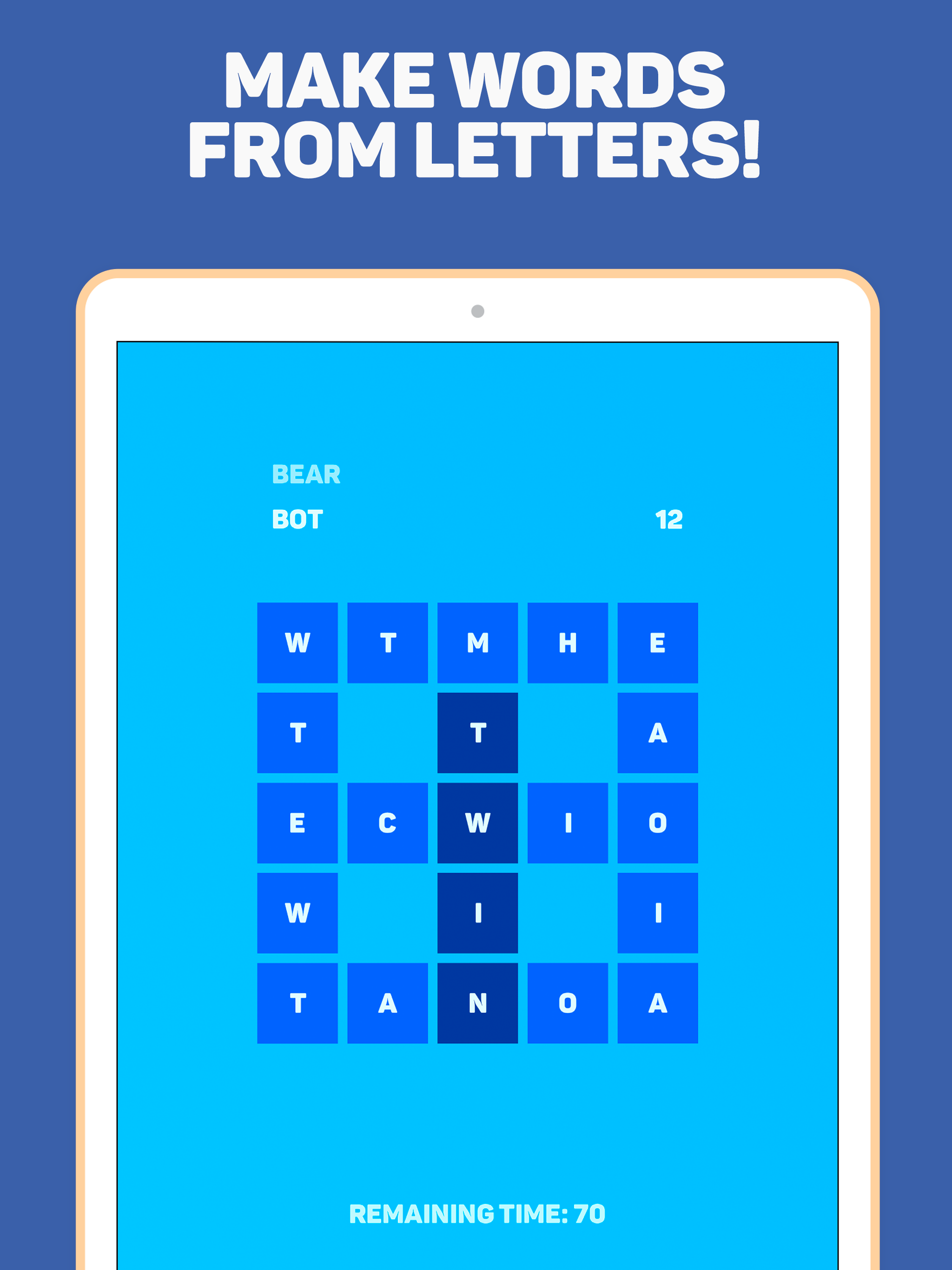 Word square — collect words