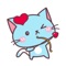 Funny kitten iMessage stickers, with different funny actions, make people want to laugh when they look at it