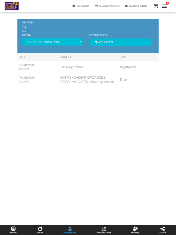 Kristi's Academy of Dance iPad screenshot 9 - Sports app