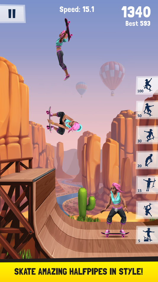 #7. Flip Skater (iOS) Przez: Miniclip.com