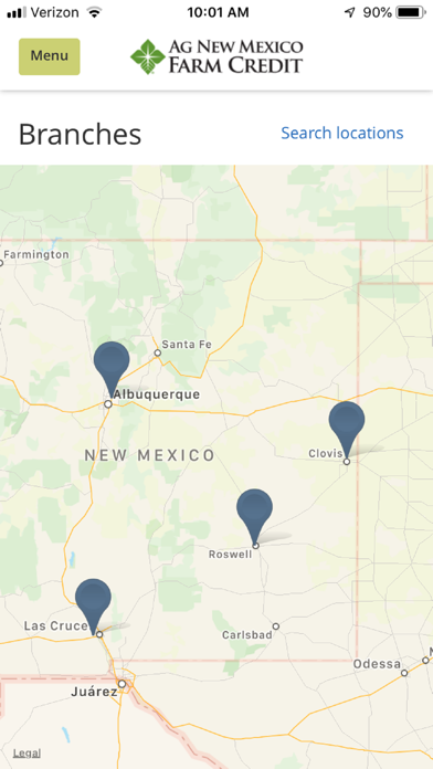 Ag New Mexico Ag Banking Screenshot