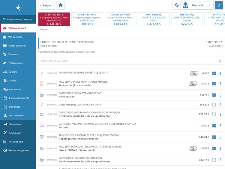 Banque Tarneaud pour iPad
