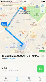 bike stations atlanta iphone screenshot 3