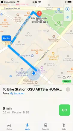 Bike Stations Atlanta iPhone image 3