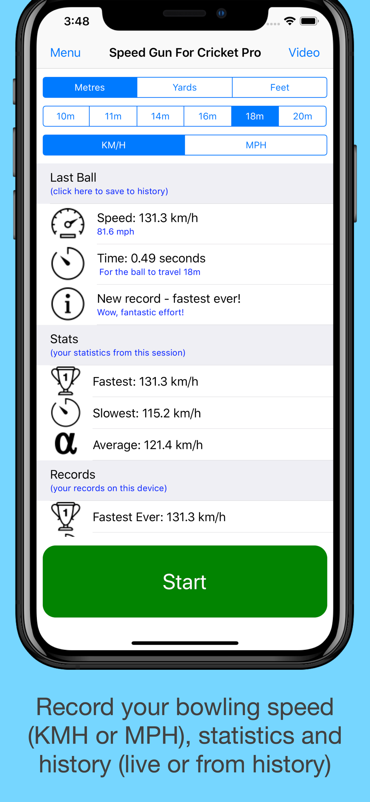 Speed Gun For Cricket