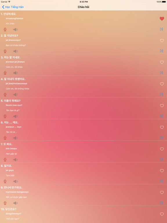 Screenshot #6 pour Học tiếng Hàn