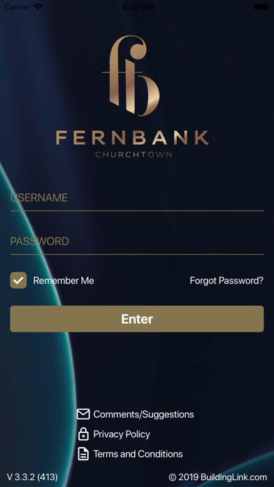 Screenshot #1 pour MyFernBank Resident App