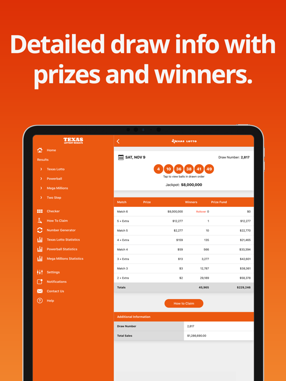 Screenshot #5 pour Texas Lotto Results