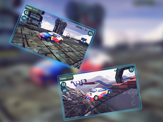 Impossible Car Tracks 3D iPad screenshot