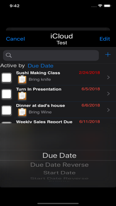 Slick Reminders Screenshot