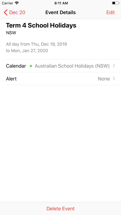 Australian School Holidays screenshot-3