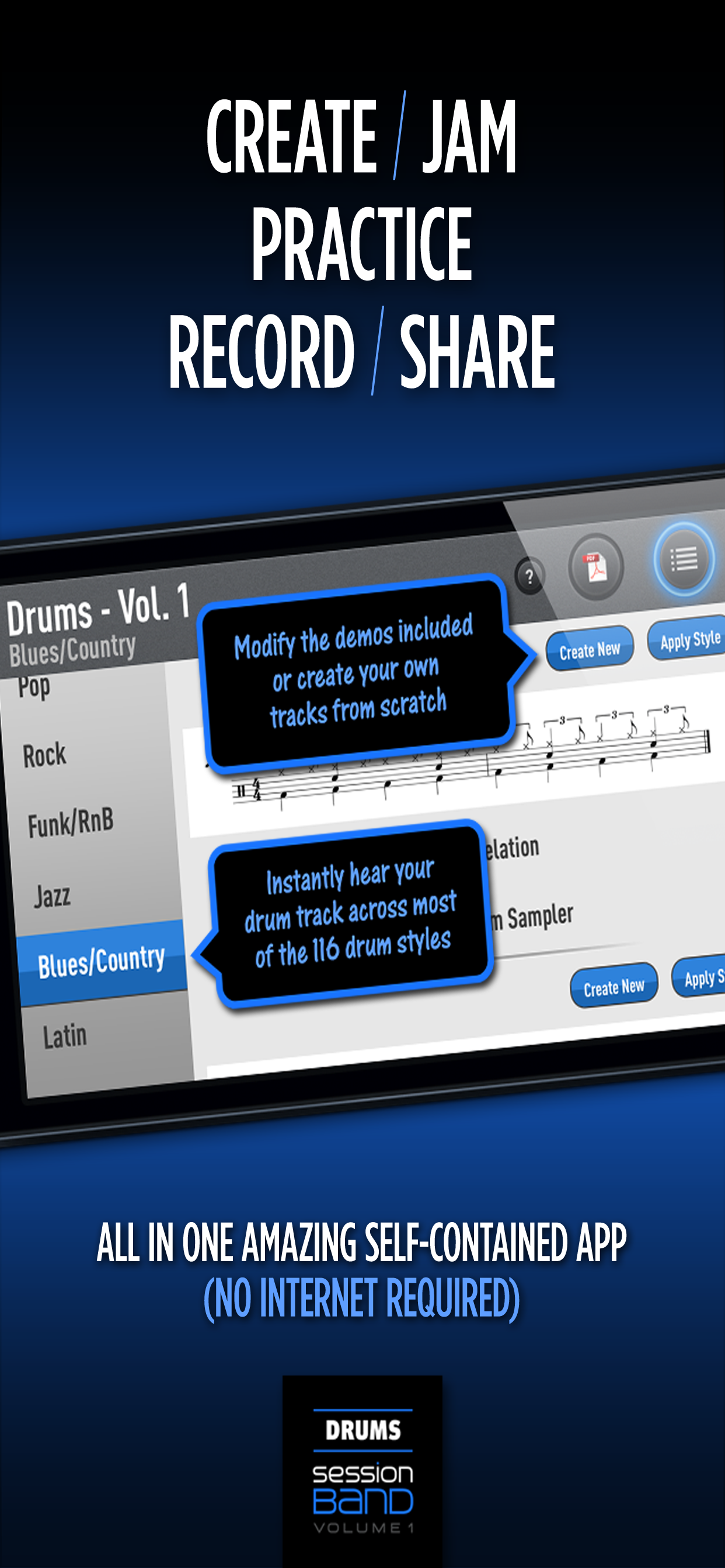 SessionBand Drums 1