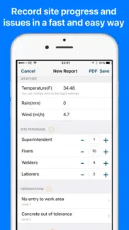 ineo pro field daily reports iphone screenshot 2