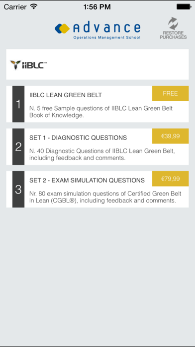 How to cancel & delete CGBL Lean Green Belt exam prep from iphone & ipad 1