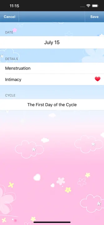 Fertility & Period Tracker: Screenshot 4 von 5