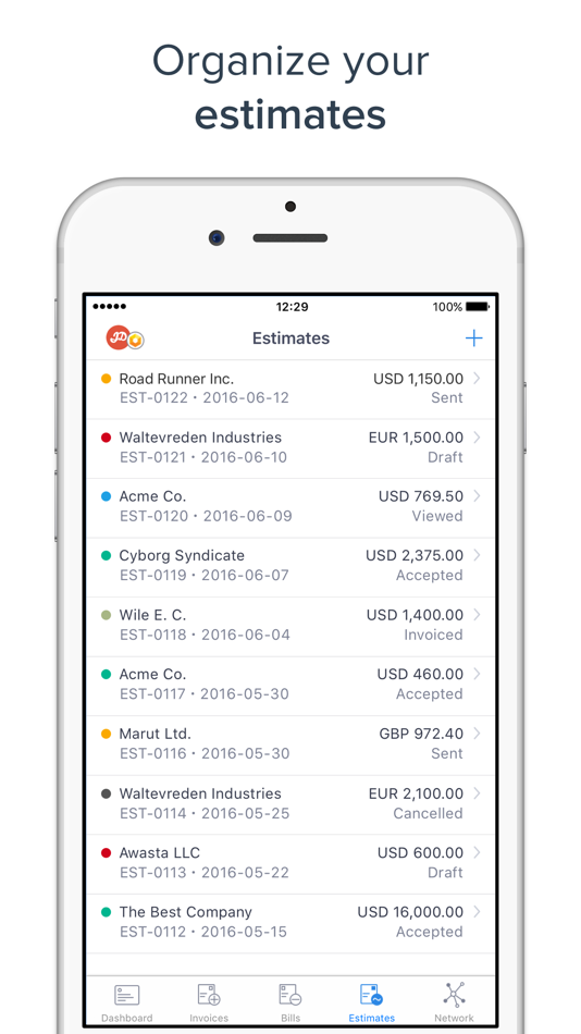 #3. Hiveage Invoicing (iOS) 由: Hiveage Inc.