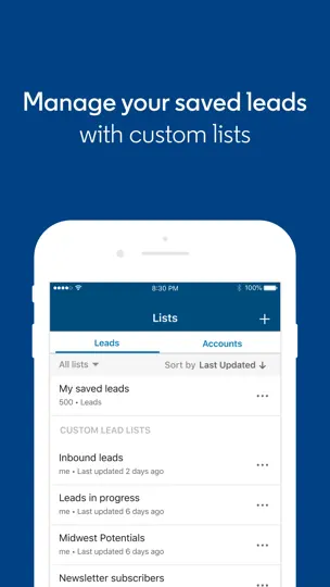 LinkedIn Sales Navigator iPhone Ekran Görüntüsü 3