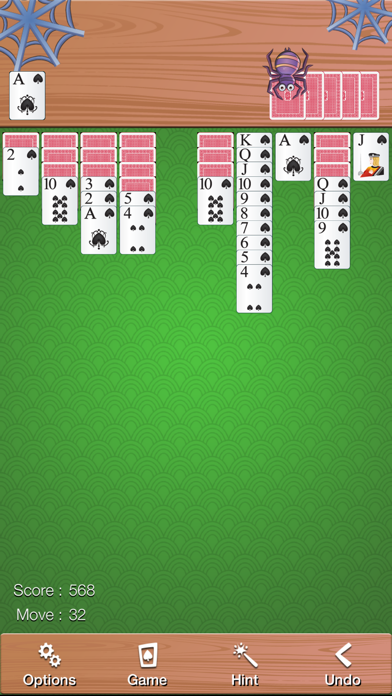 Screenshot #2 pour Relaxed Spider Solitaire
