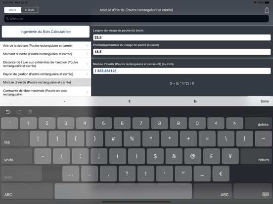 Screenshot #4 pour Ingénierie du Bois Calculateur