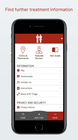 STD Triage Ask dermatologist screenshot
