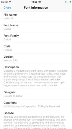 AnyFont iPhone image 4