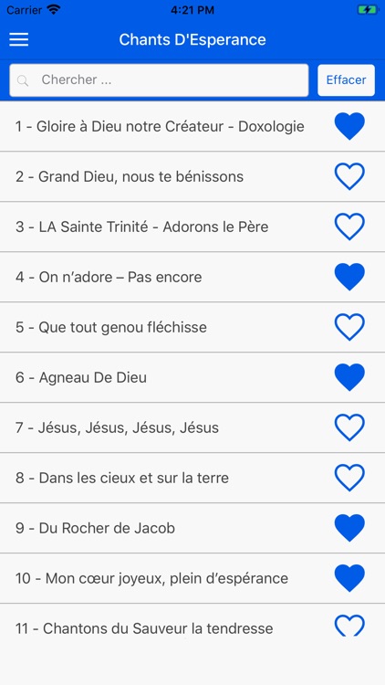 Chants D'Esperance Tunes