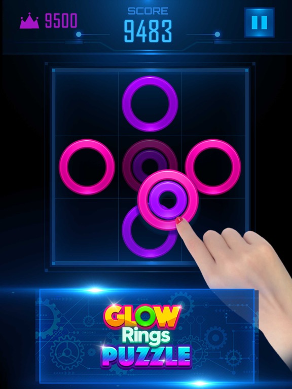 Screenshot #5 pour Glow Rings Puzzle