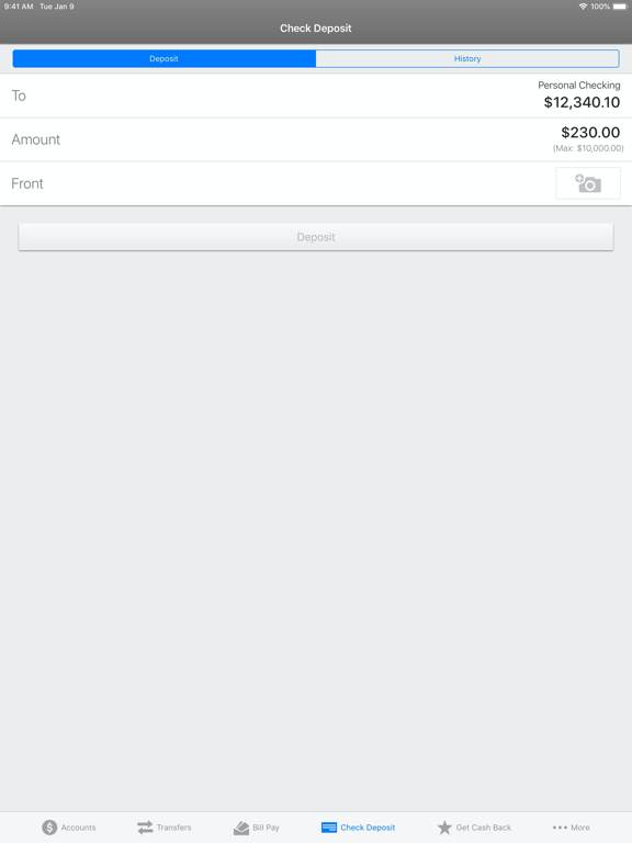 Technicolor FCU iPad screenshot 7 - Finance app