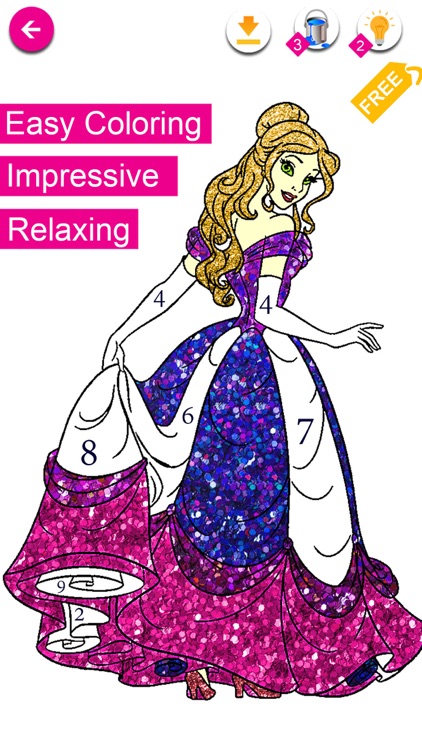 Glitter Color by Number