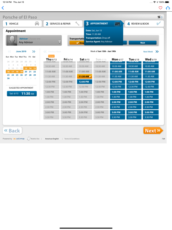 Porsche El Paso iPad screenshot 5 - Shopping app