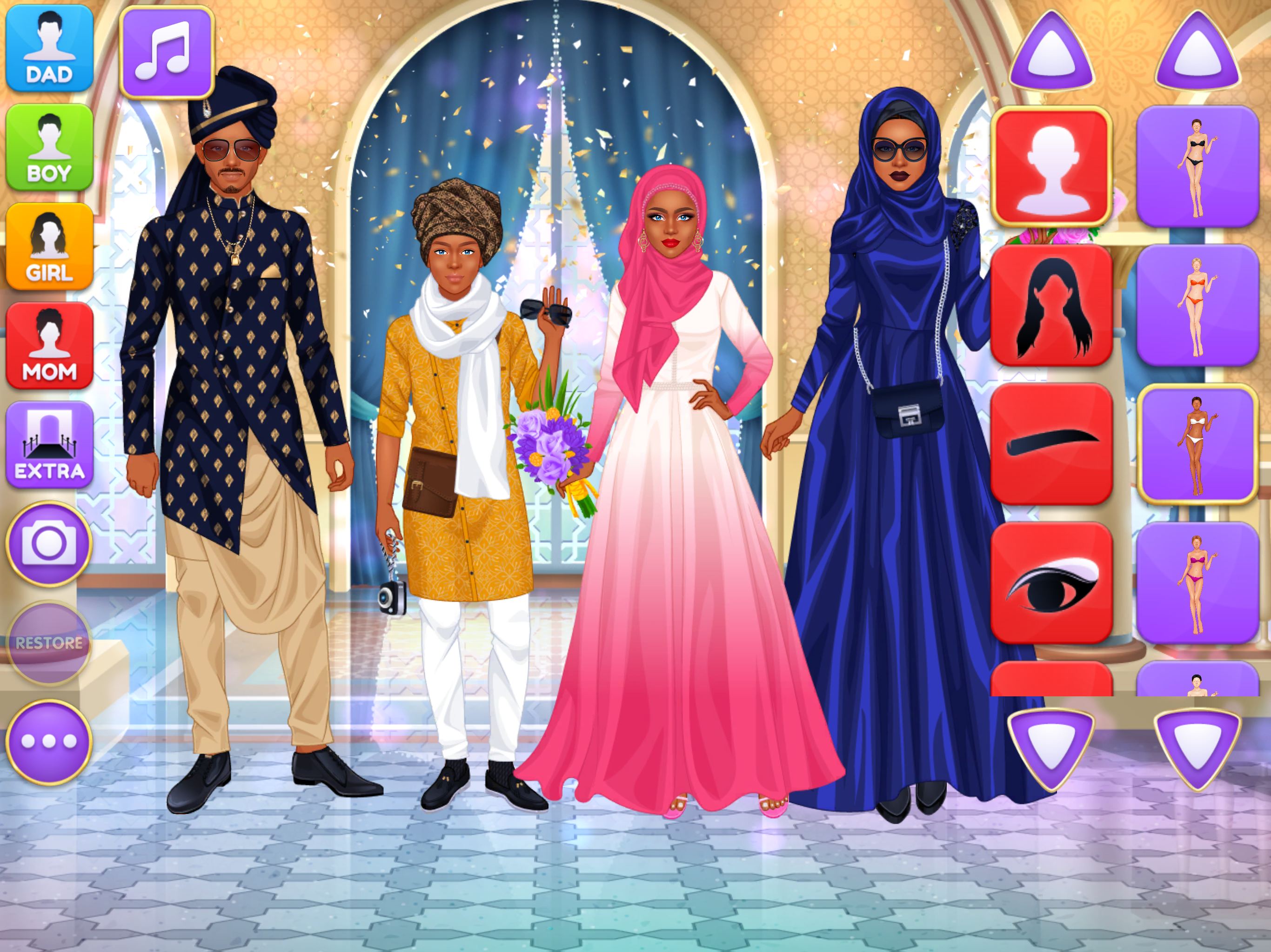 Superstar Family Dress Up Game