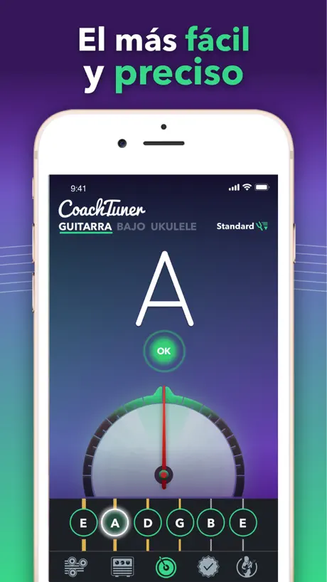 Afinador de guitarra fácil