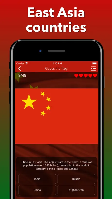 Asia Geography Quiz Flags Maps