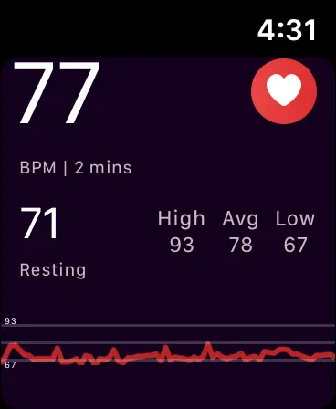 Screenshot #1 pour HeartRate++