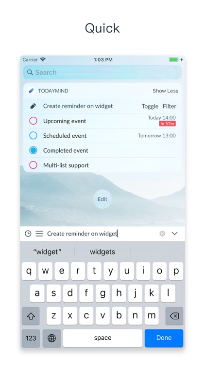 TodayMind - Reminders Widget screenshot-0