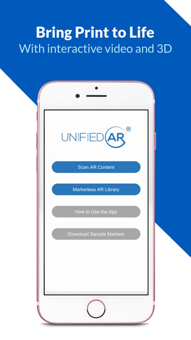UnifiedAR augmented reality Screenshot