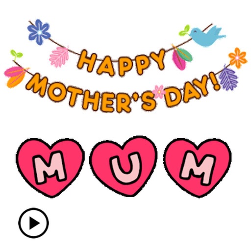 Animated Happy Mom's Day Icon