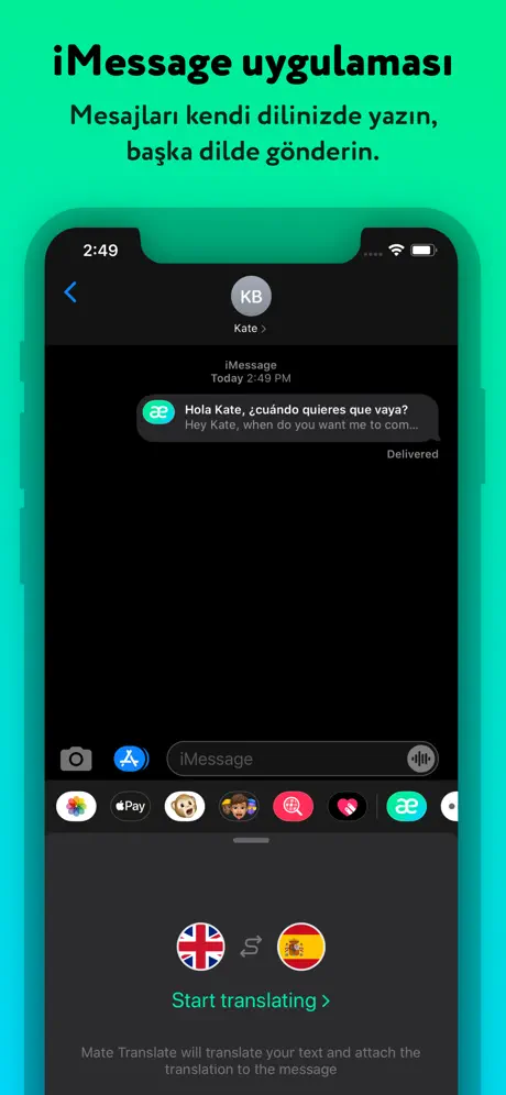 Mate – çeviri ve sözlük