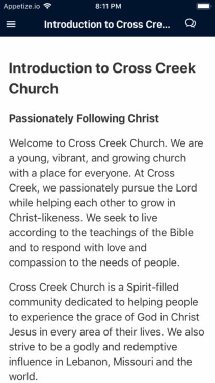 Cross Creek Ministries