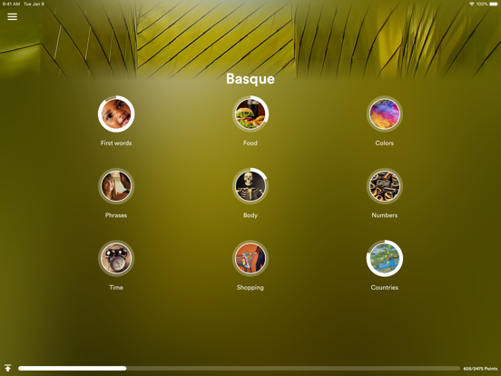 Learn Basque - EuroTalk iPad screenshot 1 - Education app