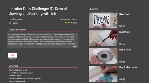 Screenshot #3 for Creativebug Art&Crafts Classes