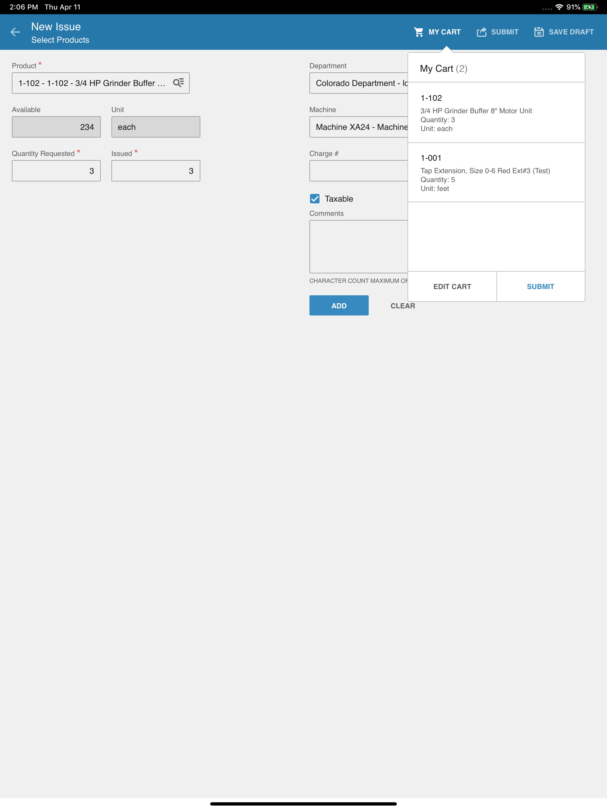 Infor Storeroom Mobile