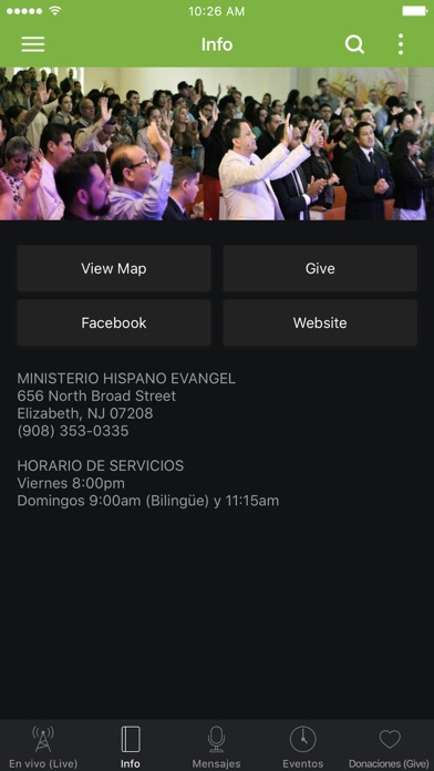 Ministerio Evangel Screenshot
