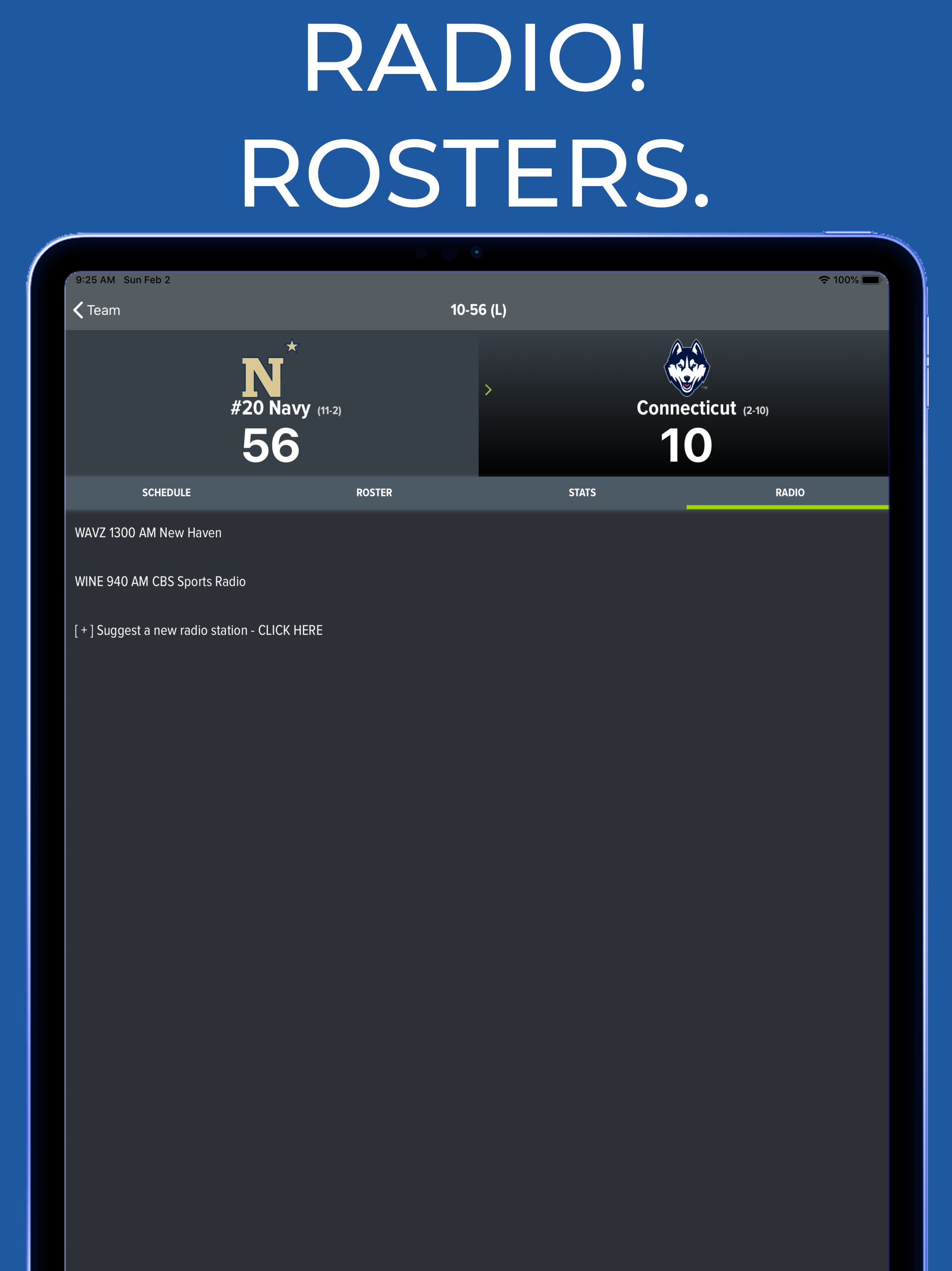 Connecticut Football Schedules screenshot 12