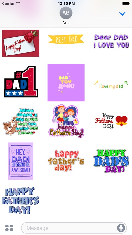 Animated Father's Day Stickers
