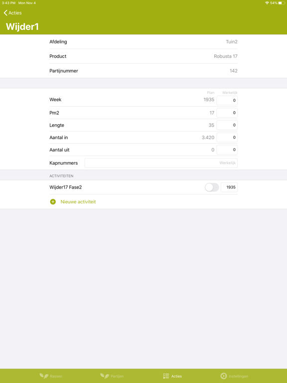 FloraApp iPad screenshot