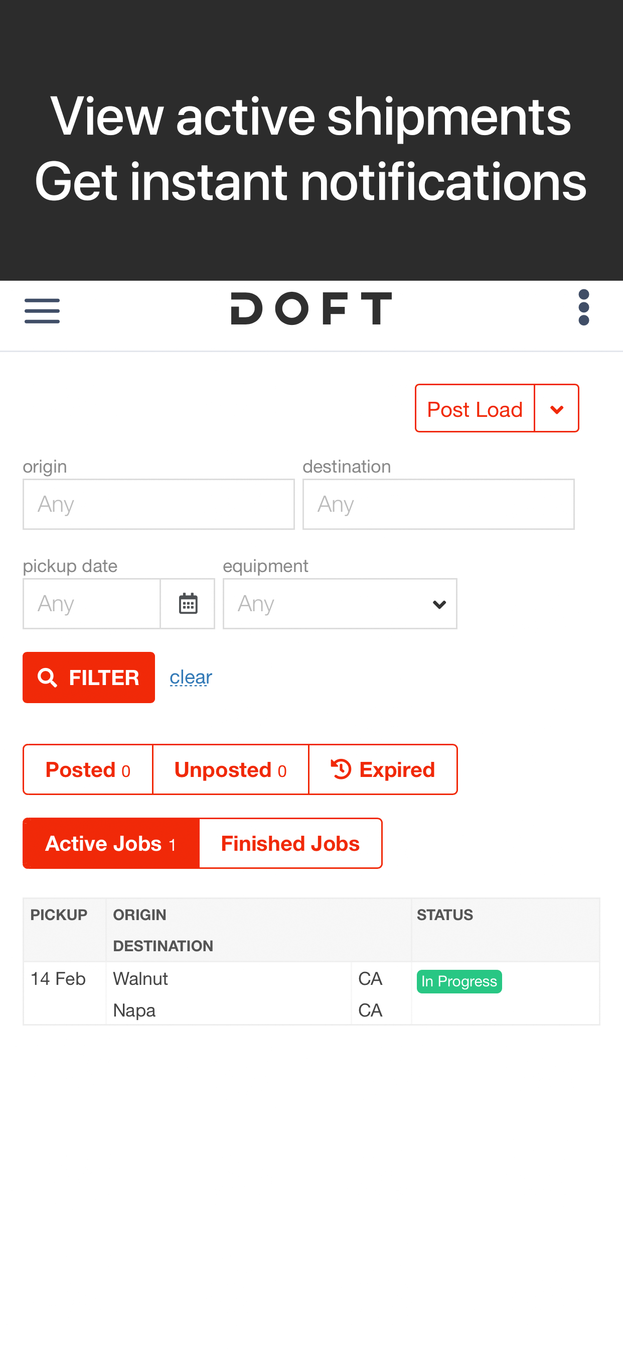 Doft Shipper - Find Carriers screenshot 5