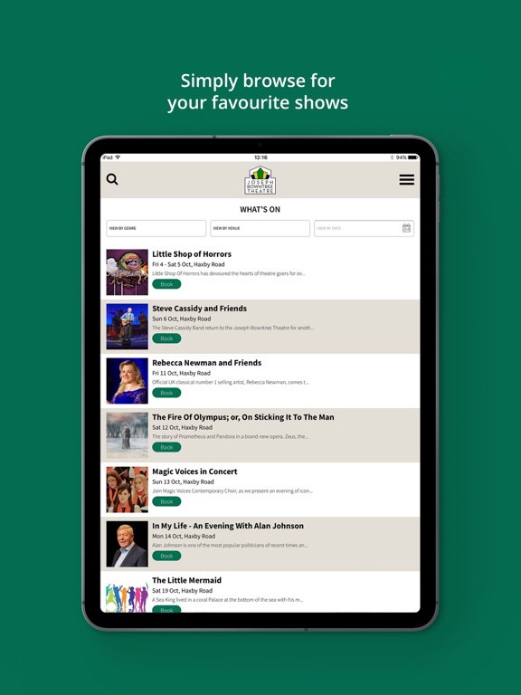 Screenshot #5 pour Joseph Rowntree Theatre