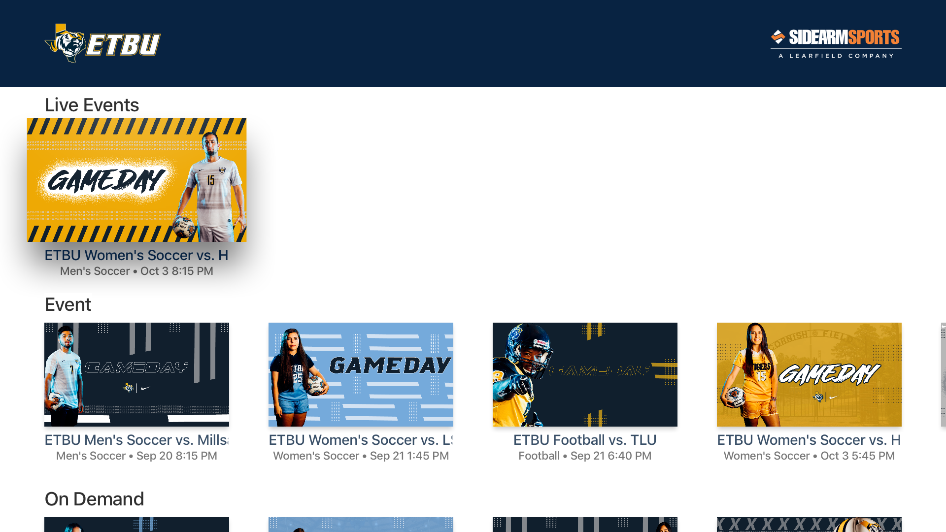 ETBU Athletics screenshot 11