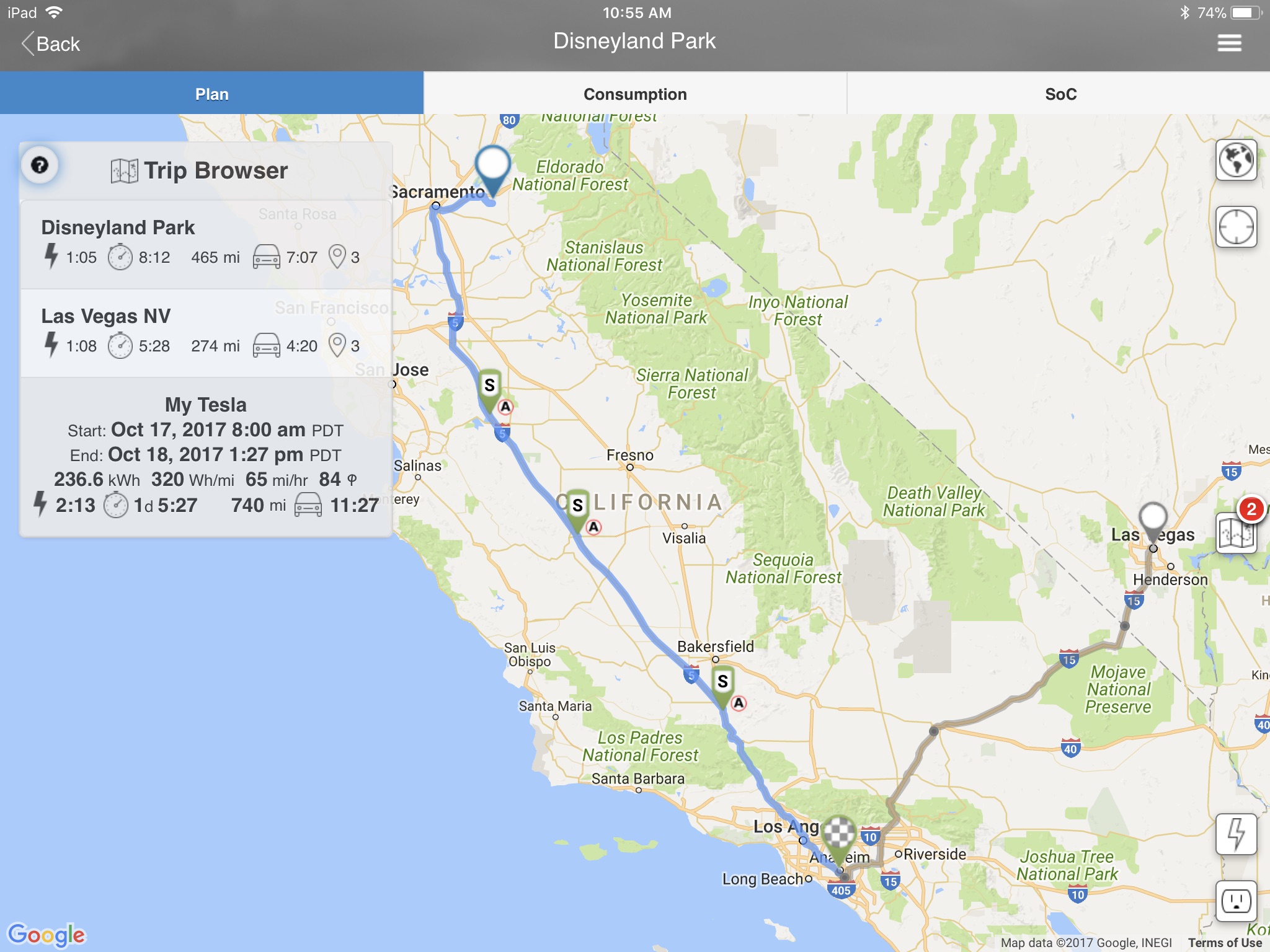 EV Trip Optimizer for Tesla screenshot 2